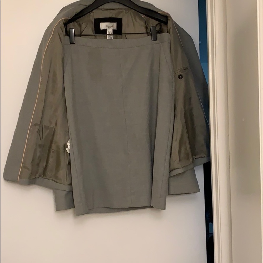 Grey A-Line skirt